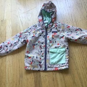 Patagonia 3t Used Girls Rain Jacket